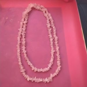 24" Rose Quartz Necklace